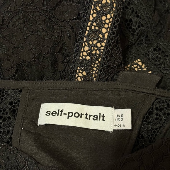 Self-Portrait Lace Embroidered‎ Slip Dress Size US 2/UK 6 - Picture 6 of 6